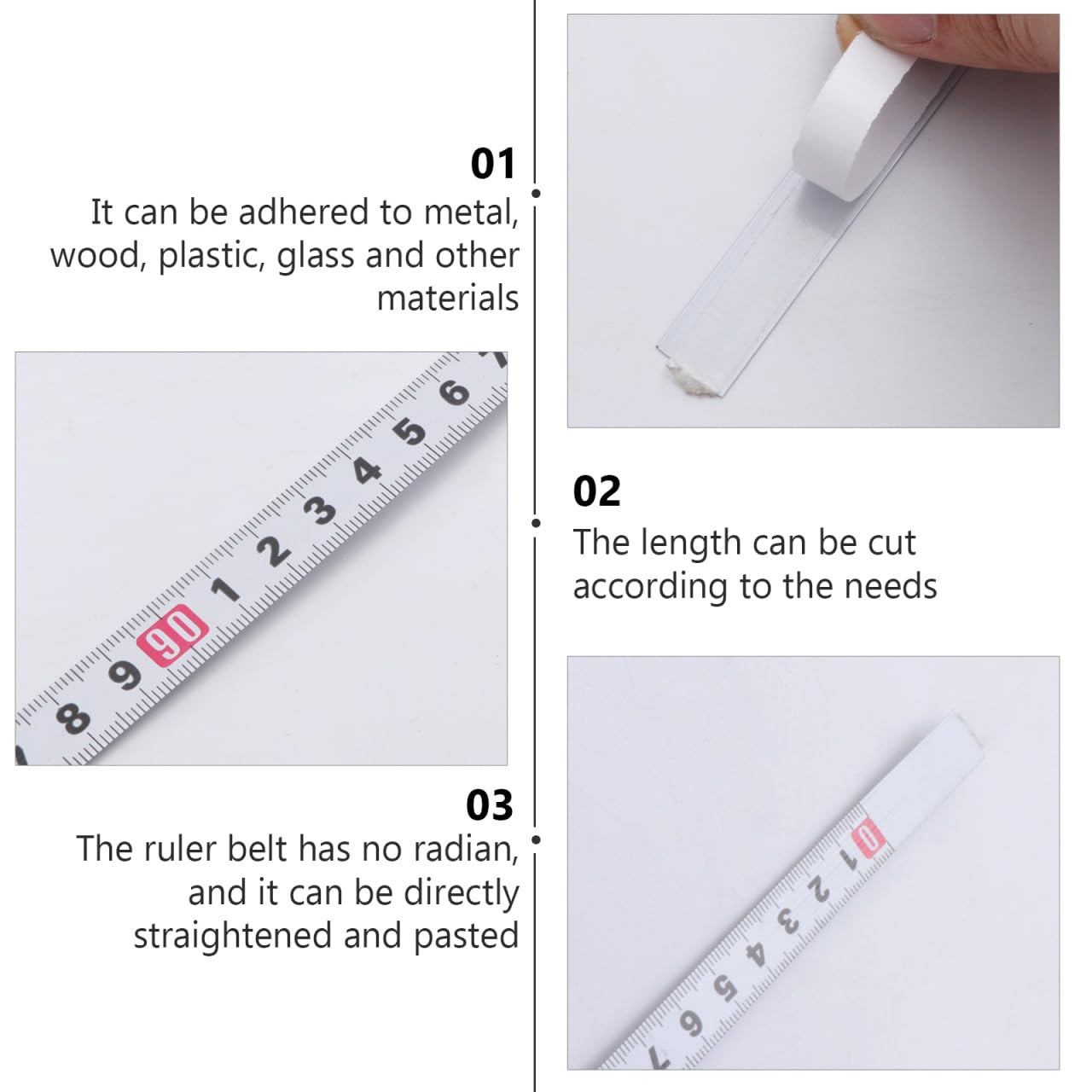 UKCOCO Self-Adhesive Miter Track Tape Measure 39.37In Metric Scale Ruler for Woodworking Peel and Stick Steel Ruler for Saw Tables Workbenches and Router Tables