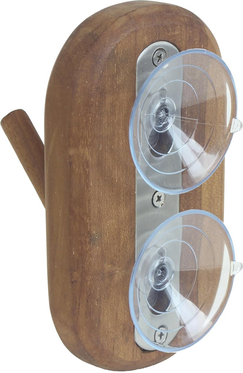 AquaTeak Moa Glass Suction Hook & Wall Mount