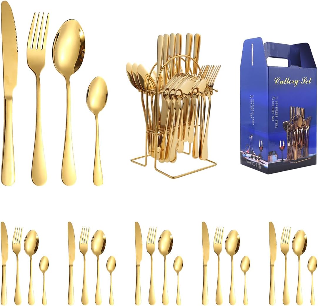 Paul Wirths Juego De Cubiertos De 24 Piezas, Para 6 Personas Acero Inoxidable 18 10 Pulido Cultura 44 176202