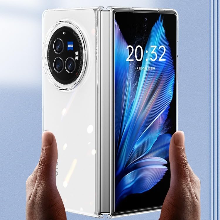 Image of Jkobi Lifetime Anti-Yellow Clear Back Cover Case for Vivo X Fold3 Pro (Sleek Hard Crystal | Shockproof and Camera Protection)