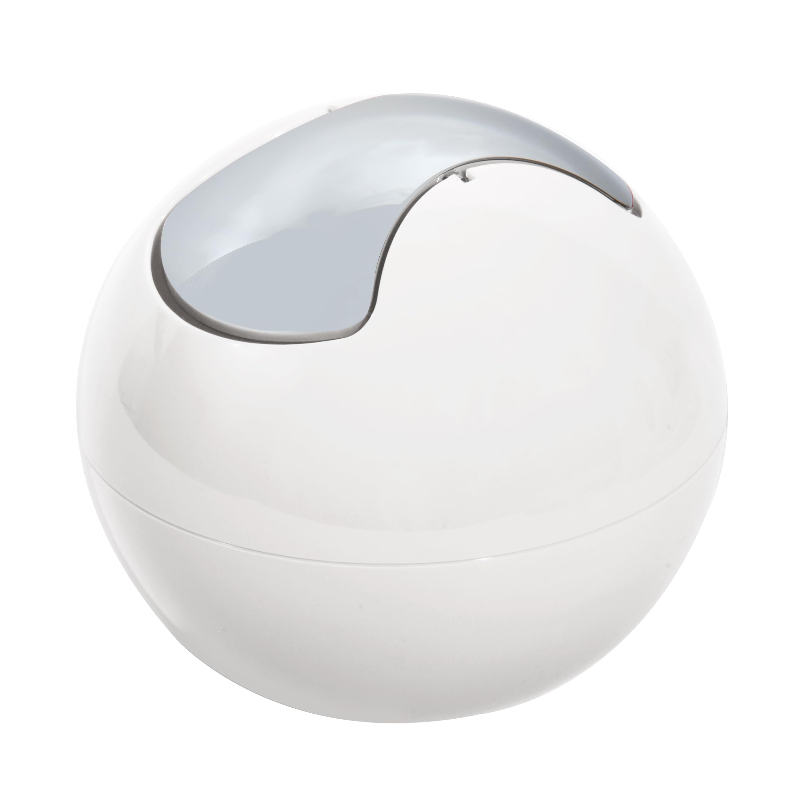 Spirella colección Bowl, Papelera Ø16 x 14 cm (1 Litro), Poliestirol, Blanco (Paquete de 4)