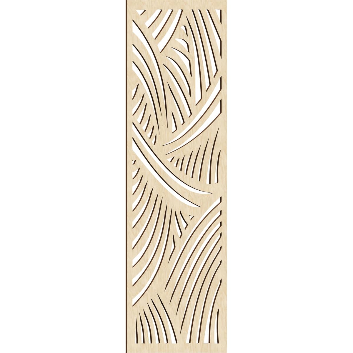 25 3/8"W x 64 3/8"H x 1/4"T Chester Decorative Fretwork Wood Wall Panels, Birch
