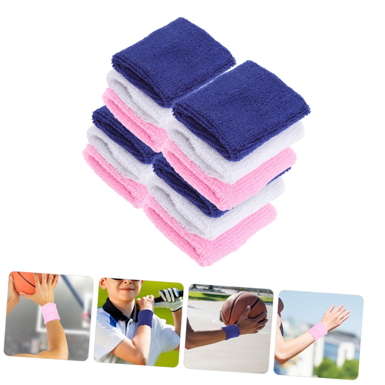 BESPORTBLE 36 Stück Kinder Armband Schweißbänder Elastische Handgelenkstütze Atmungsaktive Armband Schweißbänder Für Männer Handgelenk Schweißbänder Handgelenk Latex Seide Fitness