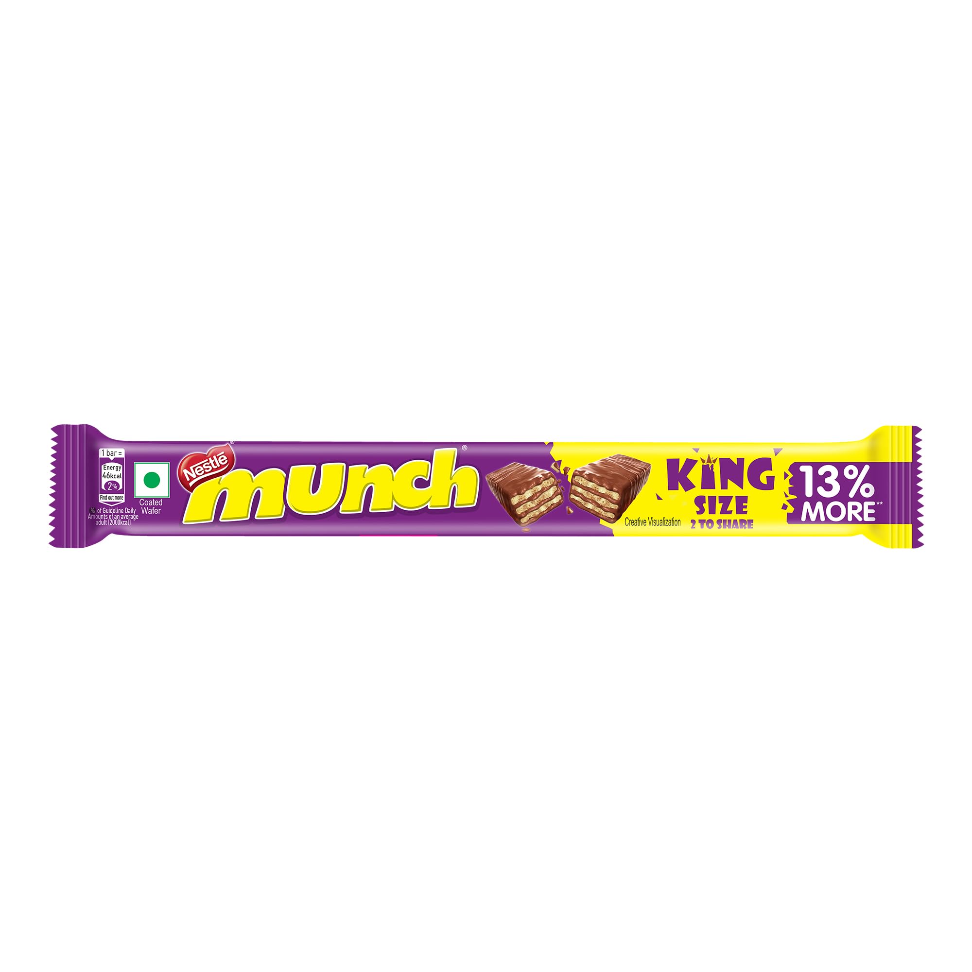 Nestlé Munch King Size, Choco Coated Wafer Bar, 17.4g, Pack (Weight May Vary)