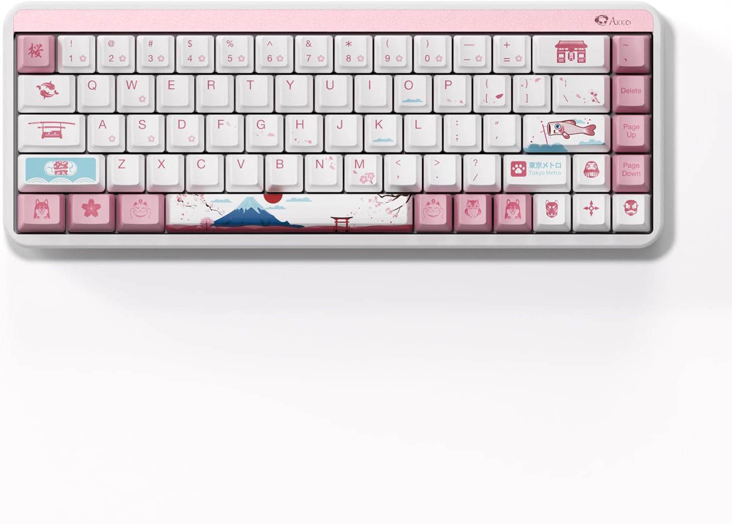 Akko JIN01 65% Mechanical Keyboard RGB 2.4G Wireless/Bluetooth/Wired Hot Swappable Gasket Mounted Aluminum Gaming Keyboard with PBT Dye-Sub Keycaps for Mac & Win The King’s Avatar, Rosewood Switch