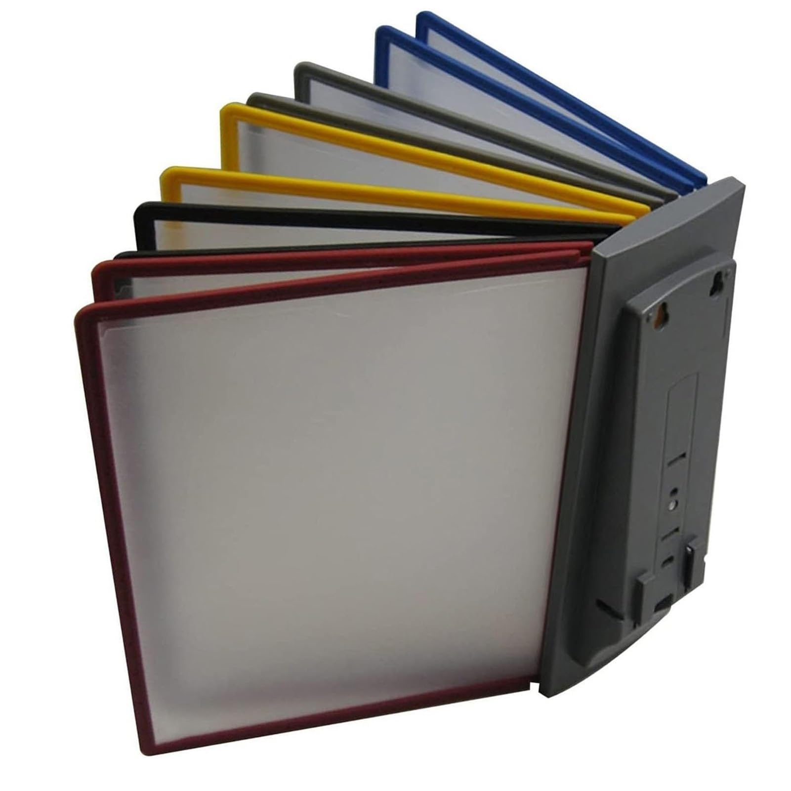 MYUYEE Wall Mount Reference Organizer - 10 Panel Desktop Display Folder, 20 Sheet Capacity For A4 Documents, Ideal For Workshops, Exhibition Halls, And Organized Storage (A)