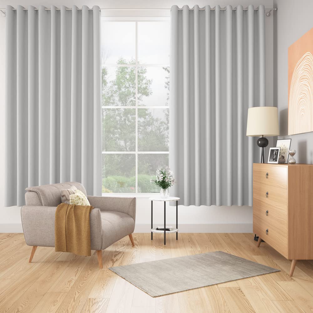 Wakefit Curtains 7 feet Long Set of 1, Blackout Curtains, Door Curtains 7 feet, Curtains for Living Room, Polyester Curtains, Decoration Items for Home Décor (Agaya Grey) (B0CCSJB7NS) Amazon Price History, Amazon Price Tracker