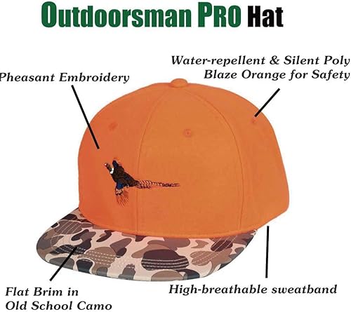 Miniatura 3 de Performance Outdoorsman Snapback - Sombrero de camión con ala plana, bordado de animales único