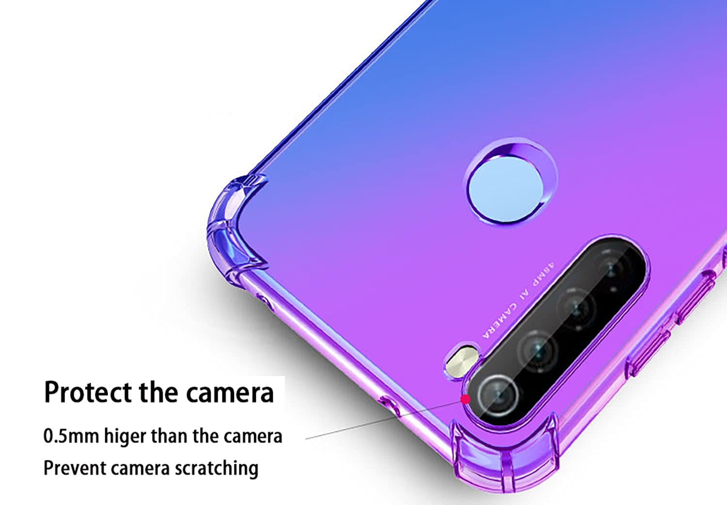 Tothedu Funda para Redmi Note 8 (2019/2021) M1908C3JH con protector de visualiza