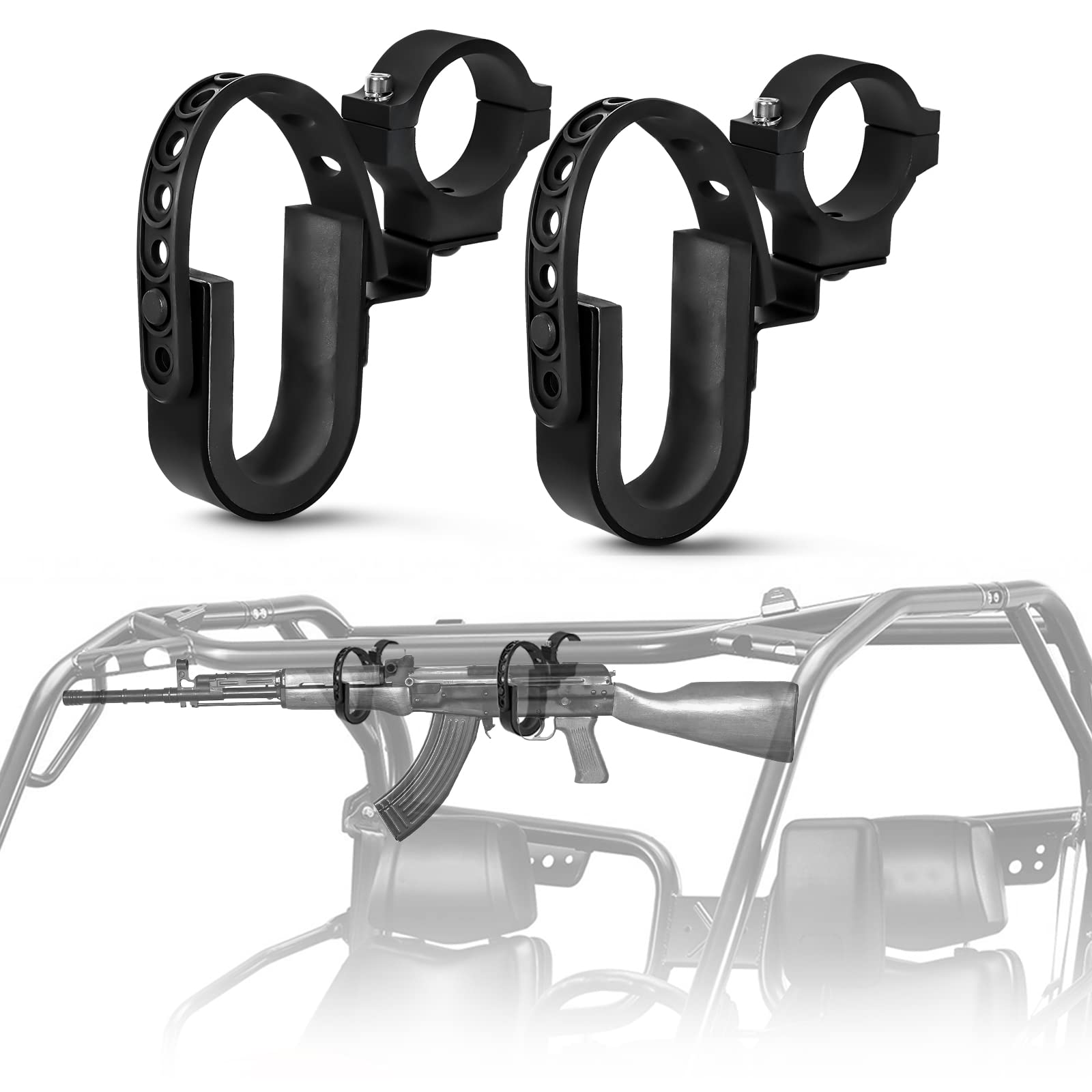 UTV Gun Holder, BESTZHEYU 4 PCS UTV Gun Holder and Gun Rack Shovel ...