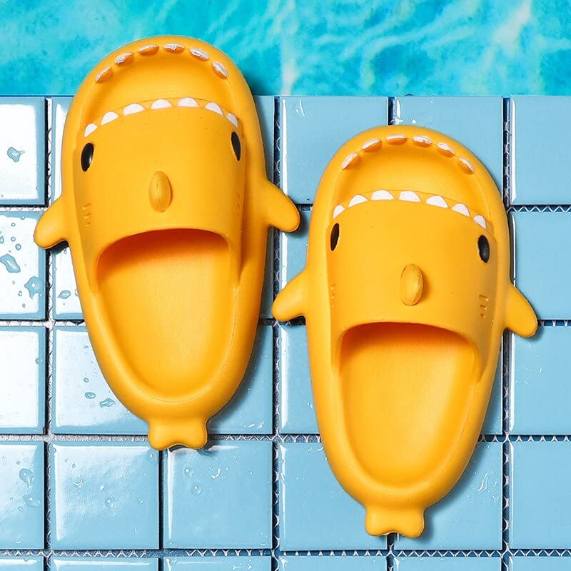 Image of Bold N Elegant Baby Shark Cool Cartoon Flip Flop Slippers Sandal Beach Footwear for Baby Boy Girl Kids