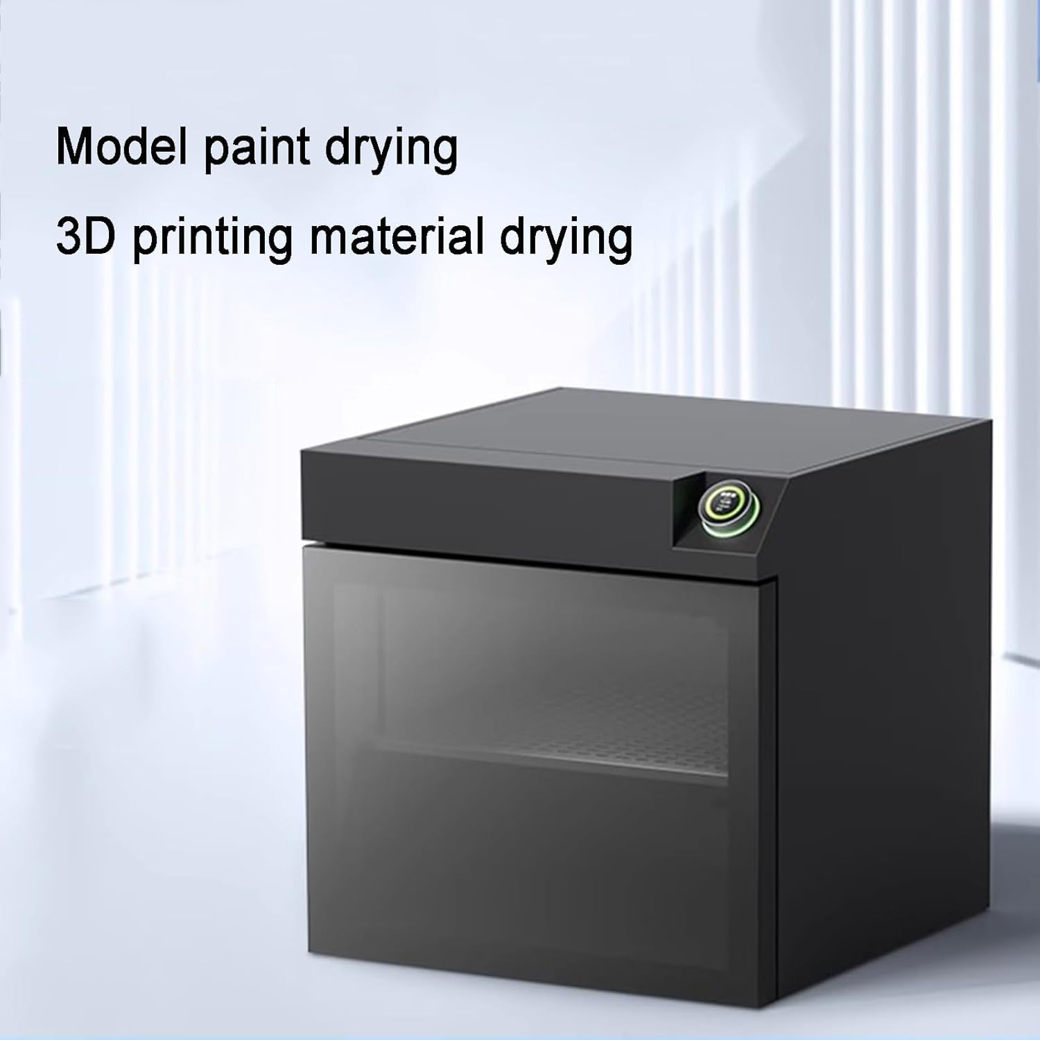 Model 3D Airbrush, suszarka do włosów, model "zrób to sam", ze światłem LED, oświetlenie otoczenia 17 RGB, regulowana temperatura 35-80°C, timer 12-godzinny, do podkładu, lakieru, farby akrylowej