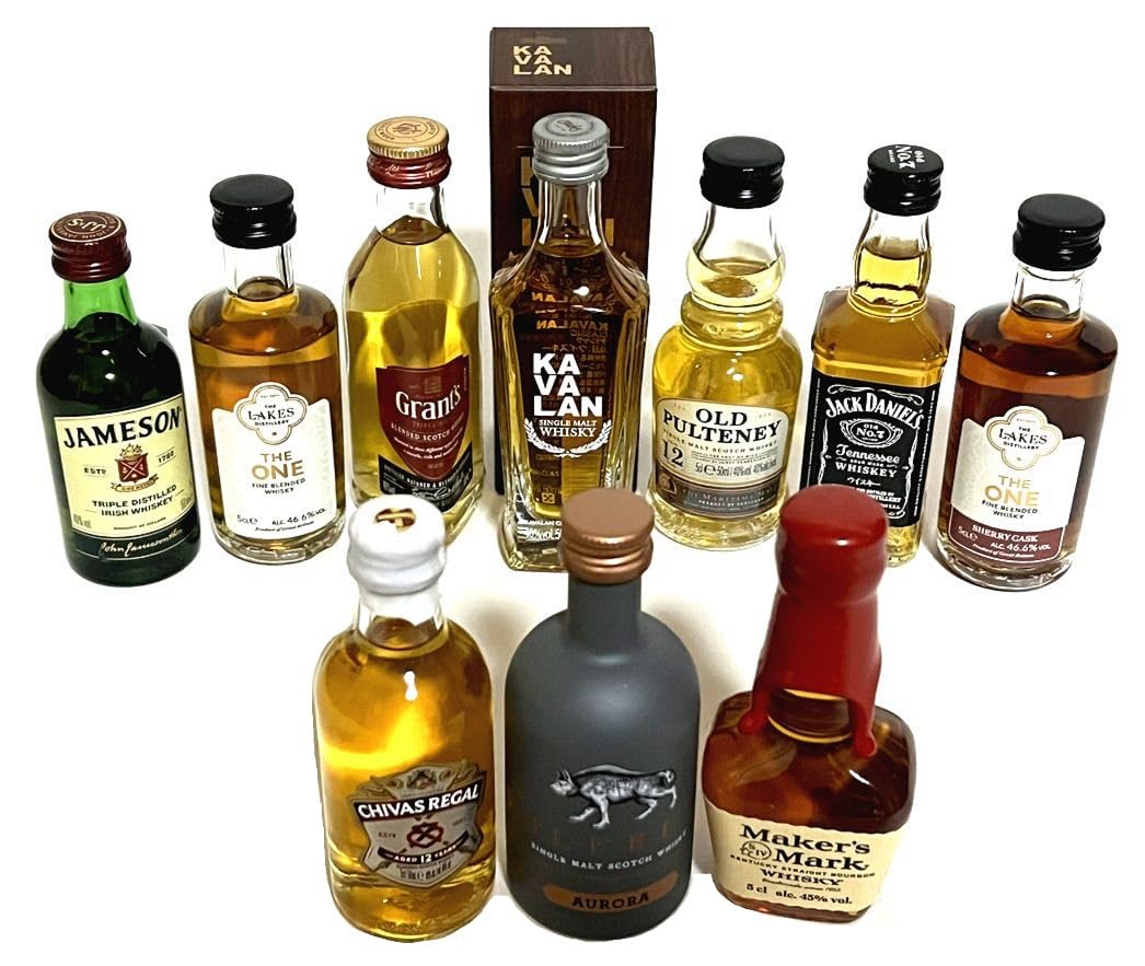 Amazon.co.jp: 輸入ウイスキー ミニチュアボトル 10本セット vol1 50ml 