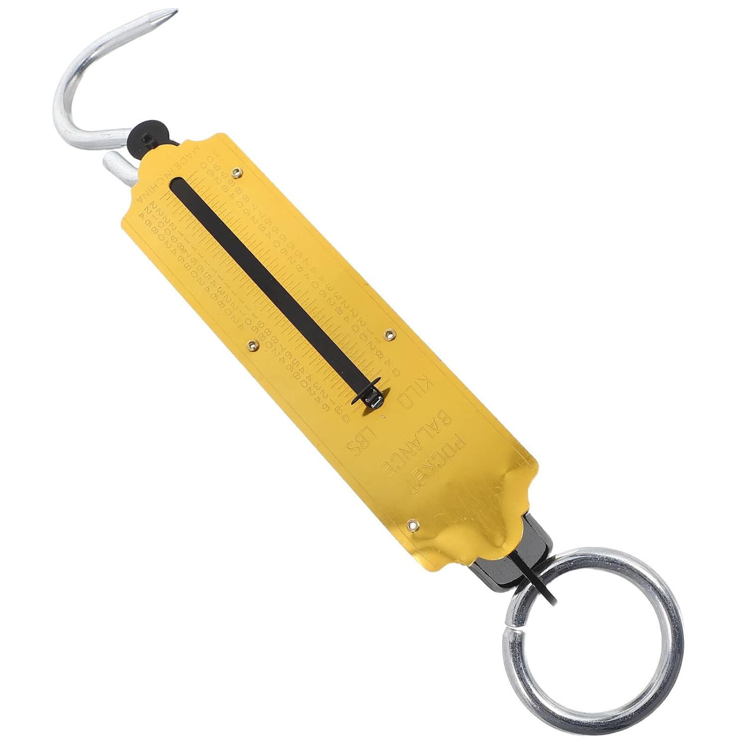 KESYOO 2pcs Portable Mechanical Hanging Hook Scale 100kg Capacity Yellow Spring Balance Handheld Luggage Weight Scale for Travel Produce and Suitcase Weighing
