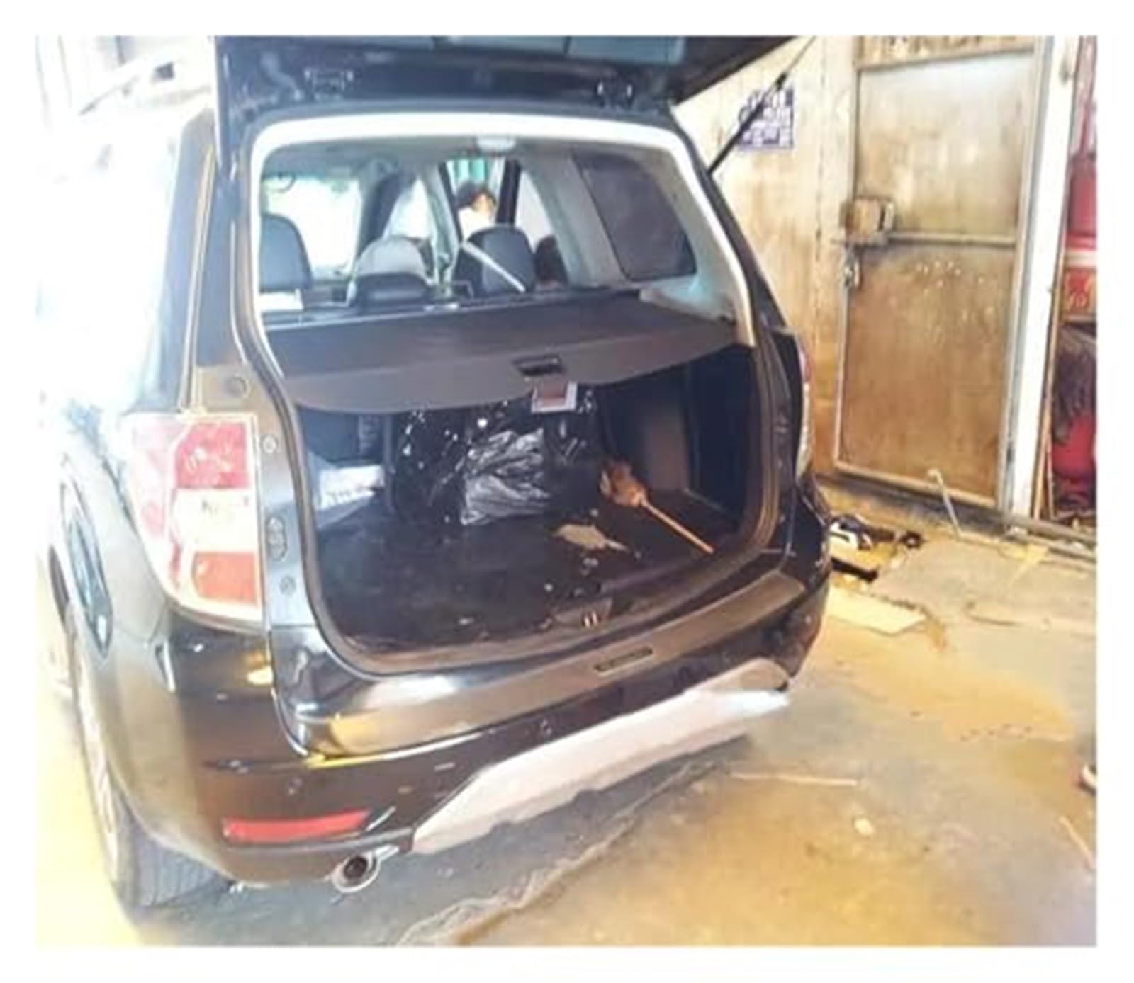 Car Styling Maletero Trasero del Coche Escudo de la Cubierta de Carga de Seguridad, for Subaru, Forester, 2009-2017 Bastidores Traseros Estantes de Cortina for Paquetes del Maletero Trasero del Coche