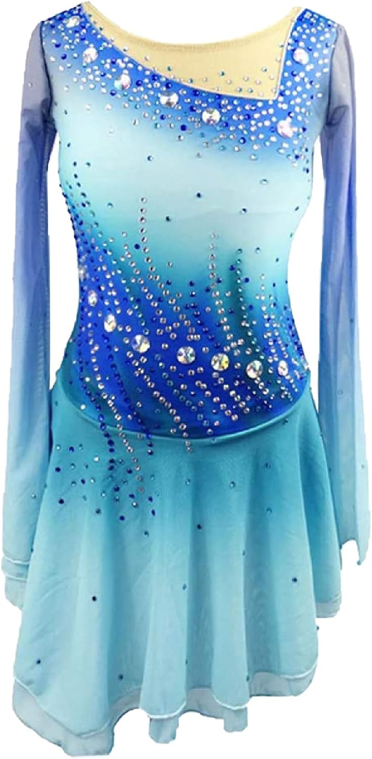 Figure Skating Clothing High Elastic Customized Team Ice Skating Outfit Stage Performance Costume