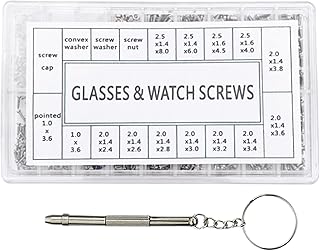 Eyeglass Screwdriver Repair Kit,Screws and Nuts for Sunglasses Maintenance | Screwdrivers Set Keychain Glasses Repair Set ...