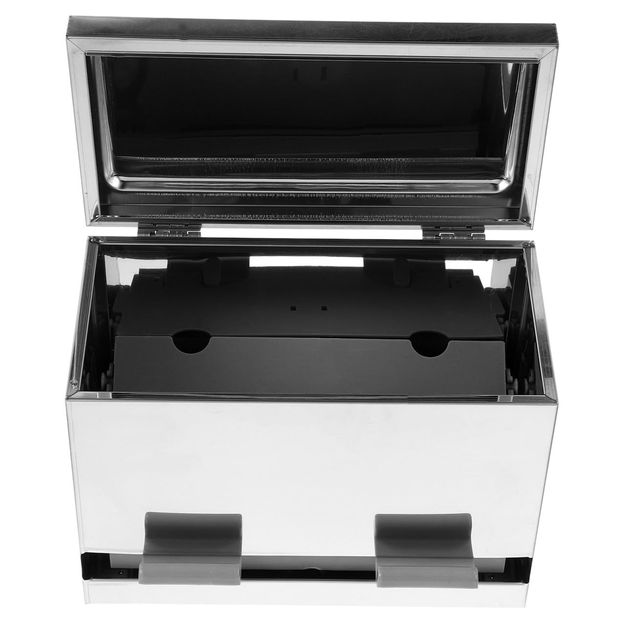 CALLARON Dispenser Automatico in Acciaio Inox per Cannucce e Bacchette Porta Cannucce e Porta Bacchette da Banco Grande Capacità con Meccanismo Pressione per Ristoranti e Bar