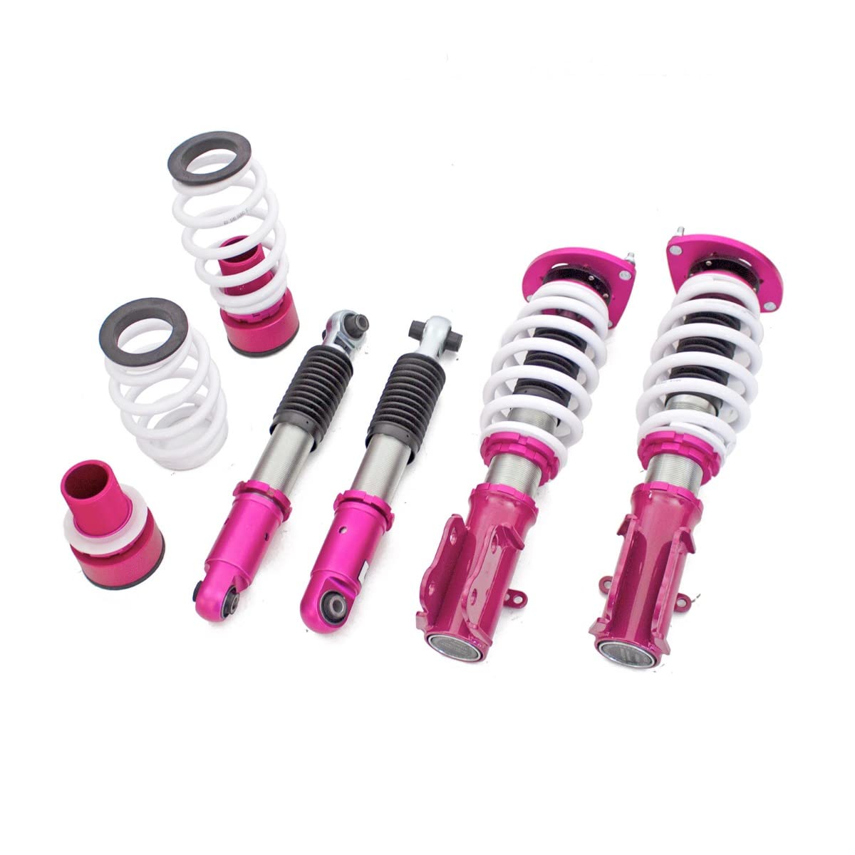 Godspeed MSS0267 MonoSS Coilover Lowering Kit, Adjustable Ride Height, 16-Clicks Damping Levels, Monotube Shocks, compatible with Chrysler PT Cruiser