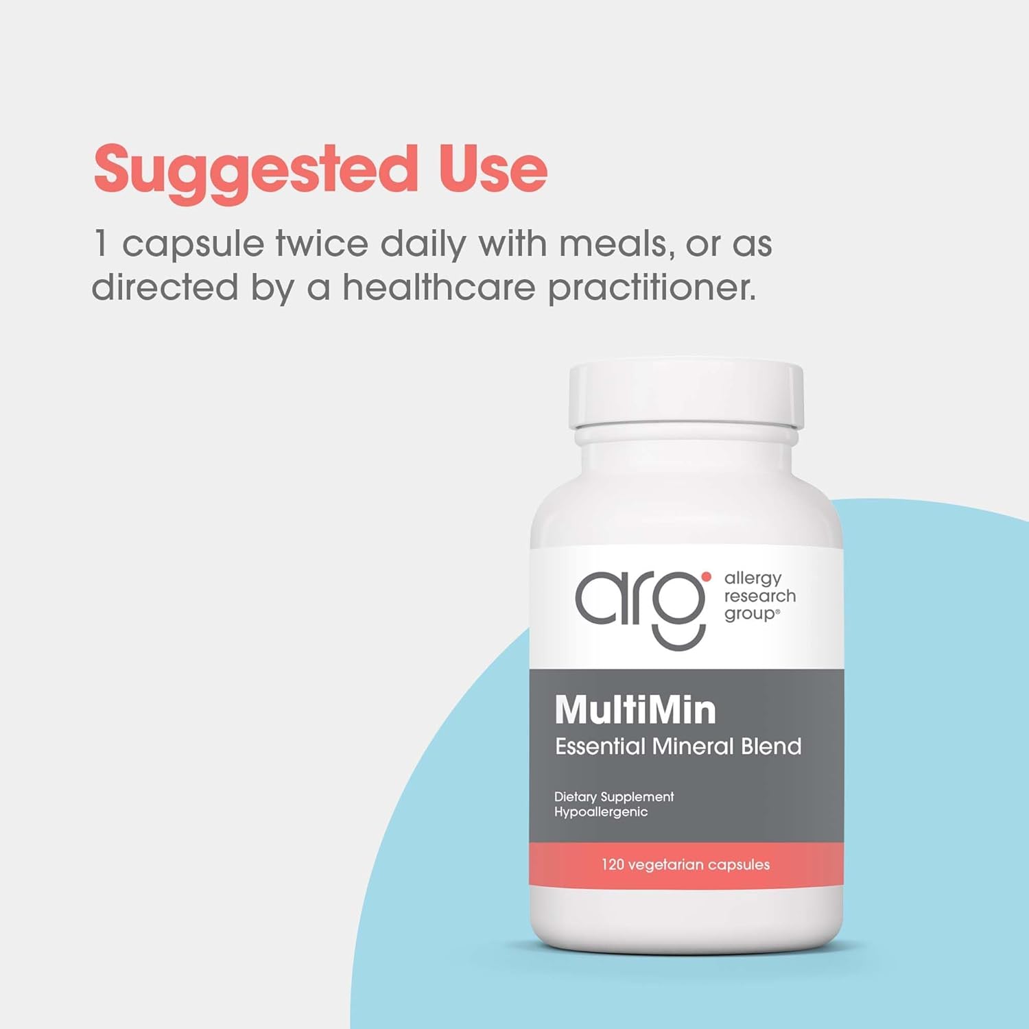 Allergy Research Group MultiMin - Multi Minerals Supplement for Men and Women, Trace Minerals, Mineral Complex, Boron, Iron, Magnesium - 120 Count - Image 6