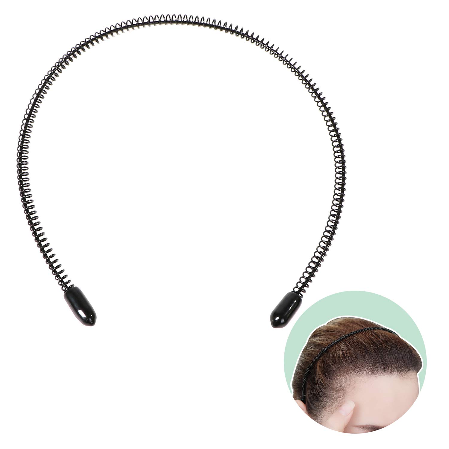 6 Pieces Wave Headband Metal Hair Band Accessories For Men And
