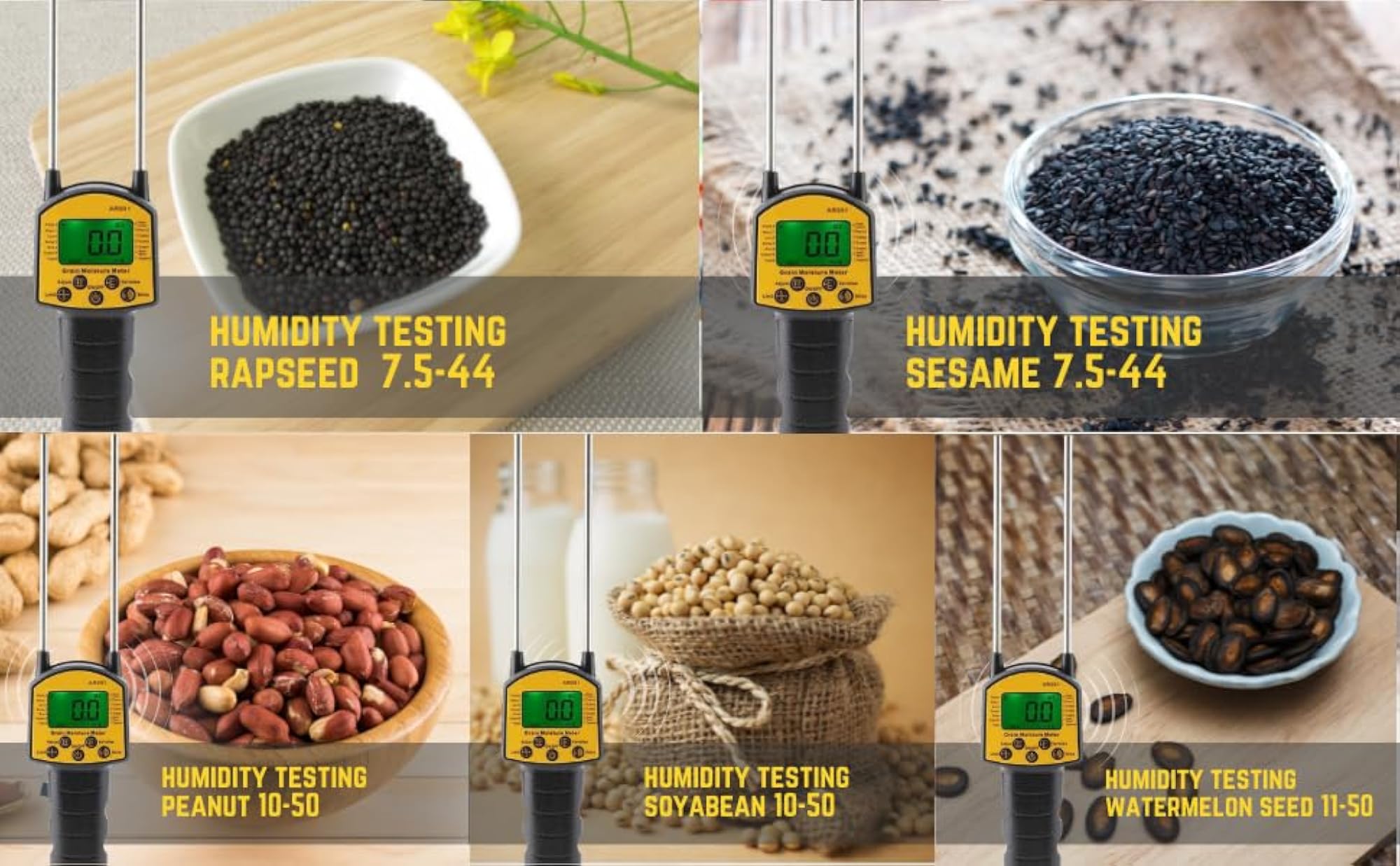 Digital Grain Moisture Meter, Smart Sensor