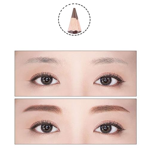 Miniatura 4 de Beaupretty Lápiz de cejas de leopardo de larga duración, lápiz de cejas de madera, herramienta cosmética de maquillaje (marrón)