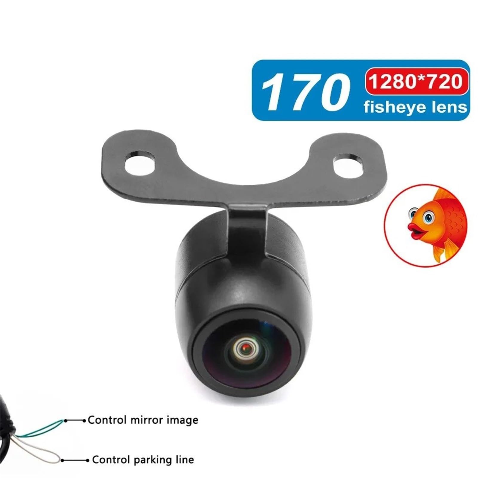Camara Marcha Atras Cámara Marcha Atrás con Lente Ojo HD 170 Grados Cámara Frontal Lateral Coche Visión Nocturna Asistencia Estacionamiento Automático Cámara Respaldo Cámara Respaldo