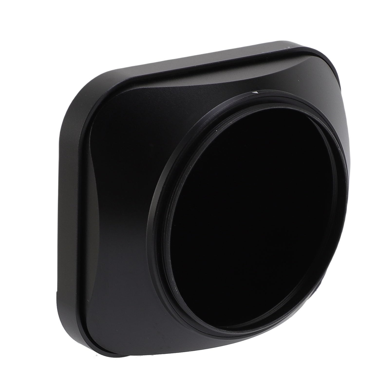 Cuifati Paraluce Quadrato da 55 Mm per Fotocamera, Paraluce Universale in Metallo, Antiriflesso a Vite con Cappuccio, Lega di Alluminio Compatibile con Obiettivi con Filettatura Filtro E55 da 55 Mm,