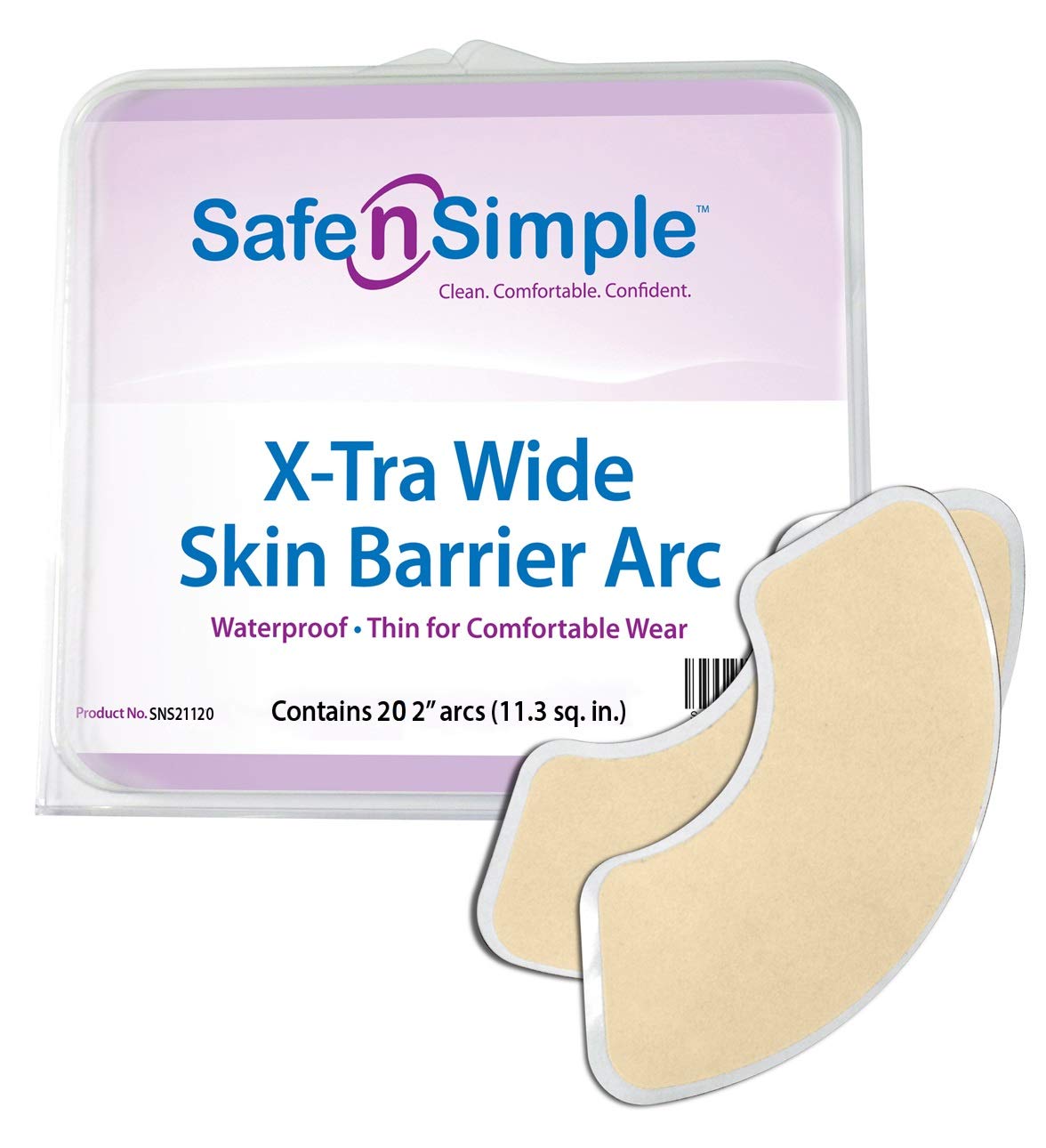 RR21120 - Skin Barrier X-Tra Wide Crescent Arcs by Safe n' Simple