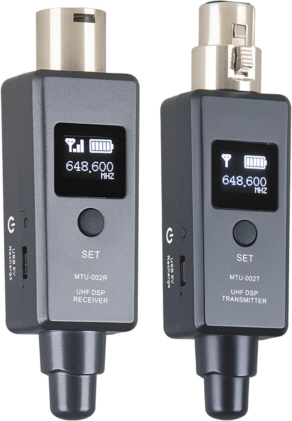 YaSao 1 Pair Microphone Wireless System Micphone Wireless Transmitter System UHF DSP Transmitter