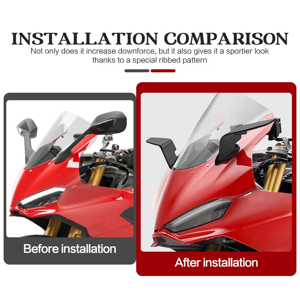 Kit specchietti retrovisori regolabili "Stealth" con alette aerodinamiche per Ducati Panigale V2 S (2025-2026)