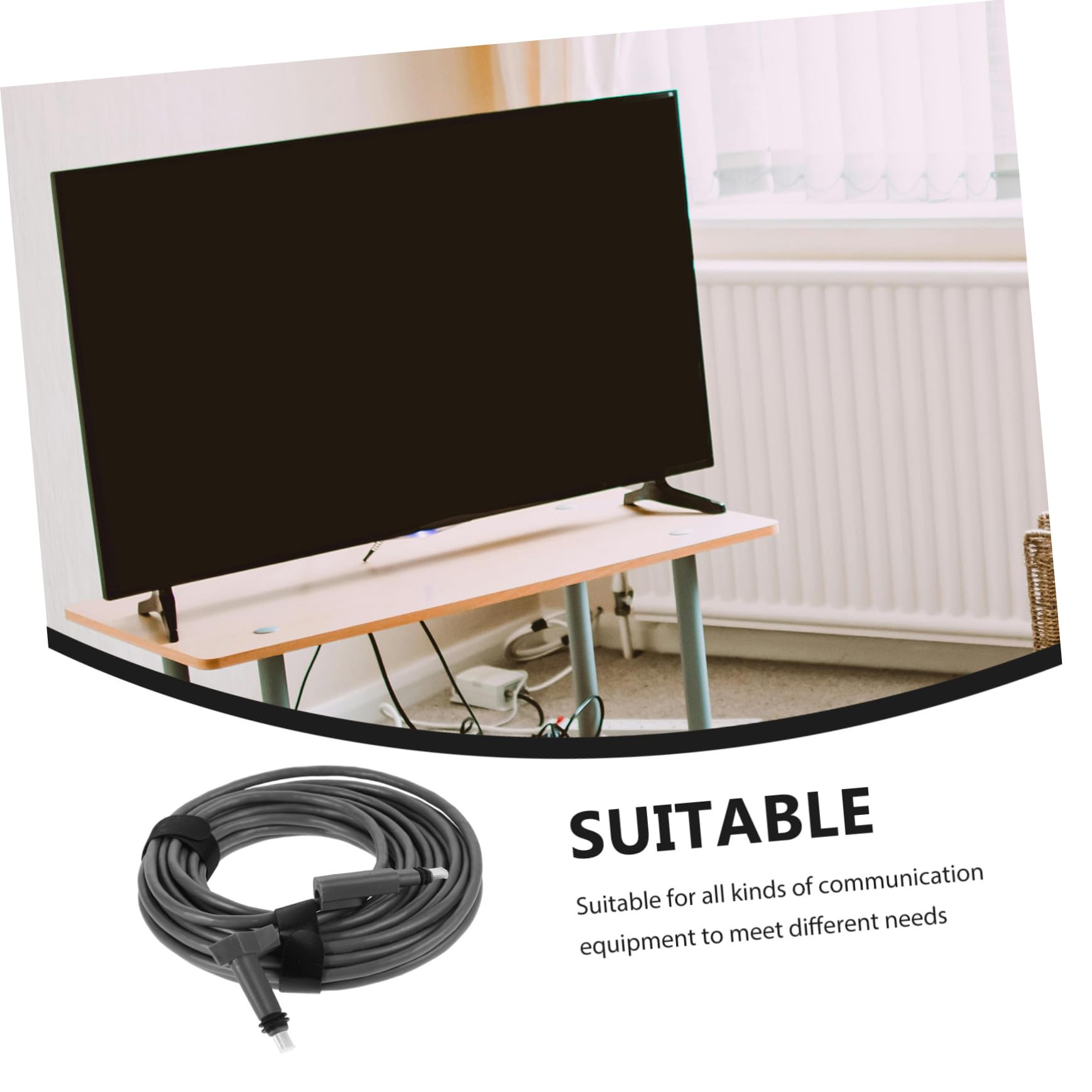 NUOBESTY Câble de Remplacement Transmission Rapide pour Équipement de Communication Rallonge pour Réseau Cat 6 Cuivre sans Oxygène, Pvc, École et Bureau