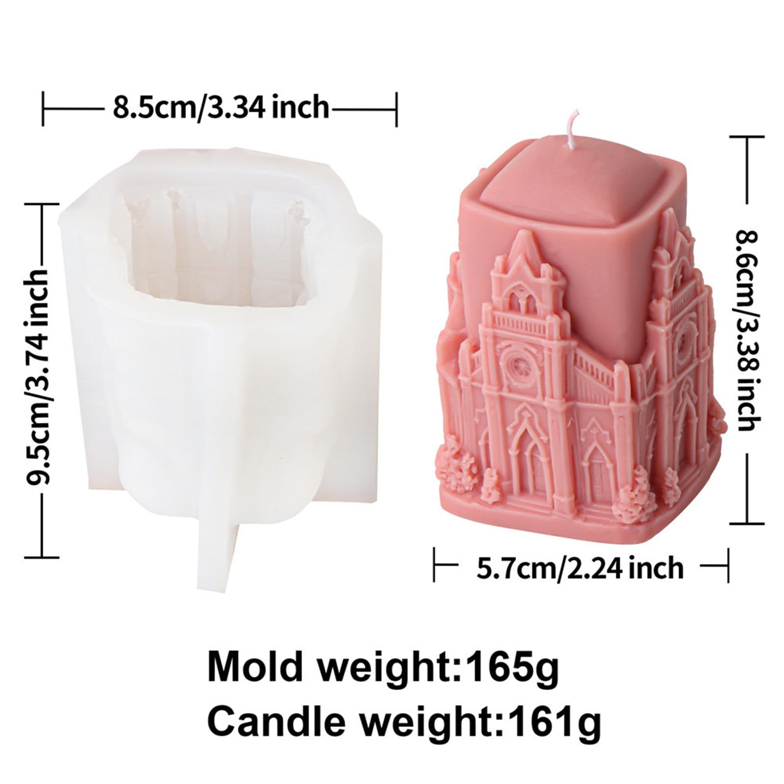 Molde De Vela De Silicona 3D Para Fabricación De A... - Grandado