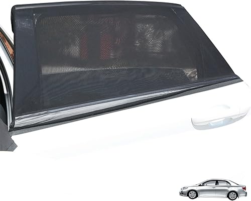 2 parasoles para ventana trasera de automóvil, para ventana lateral de automóvil, protección UV, malla transpirable para ventana lateral de
