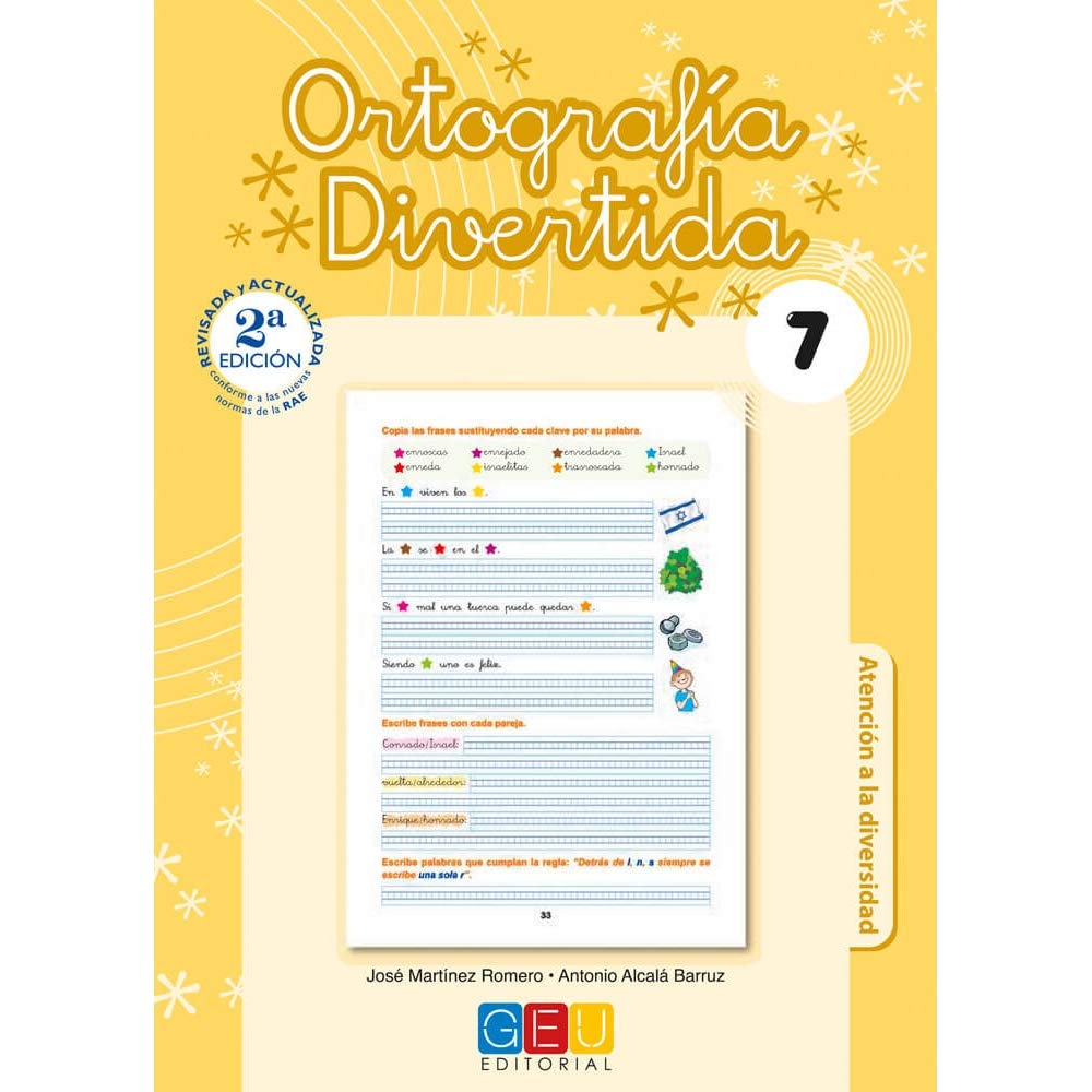 Pack Ortografía Divertida 3º primaria: Cuadernos 7, 8 y 9 | Material De Refuerzo Actividades sencillas | Editorial Geu (Niños de 8 a 9 años)