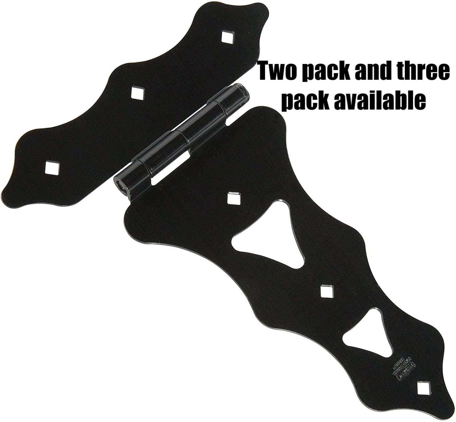 Heavy Duty Wood Gate Hinge | 10" of Strength | Includes Wood Screws | Three Pack