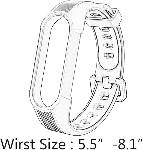 Miniatura 4 de Bandas de repuesto compatibles con Xiaomi Mi Band 6 BandXiaomi Mi Band 5 BandAmazfit Band 5 Band, Yuuol suave correa de muñeca deportiva ajustable