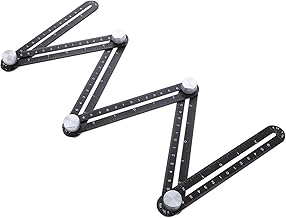 SEWOART 1Pc Régua Dobrável Para Ladrilhos Ferramenta De Perfuração Para Ladrilhos Estêncil Para Piso Ferramenta Para Perfuração Universal Régua De Pescador Universal Abridor De Furos Para