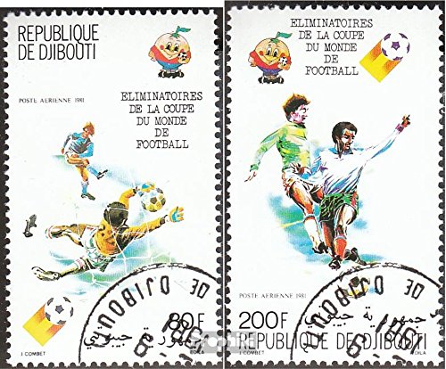 Prophila Collection Gibuti 290-291 (Completa Edizione) 1981 Qualificatori Calcio-WM (Francobolli per i Collezionisti) Calcio
