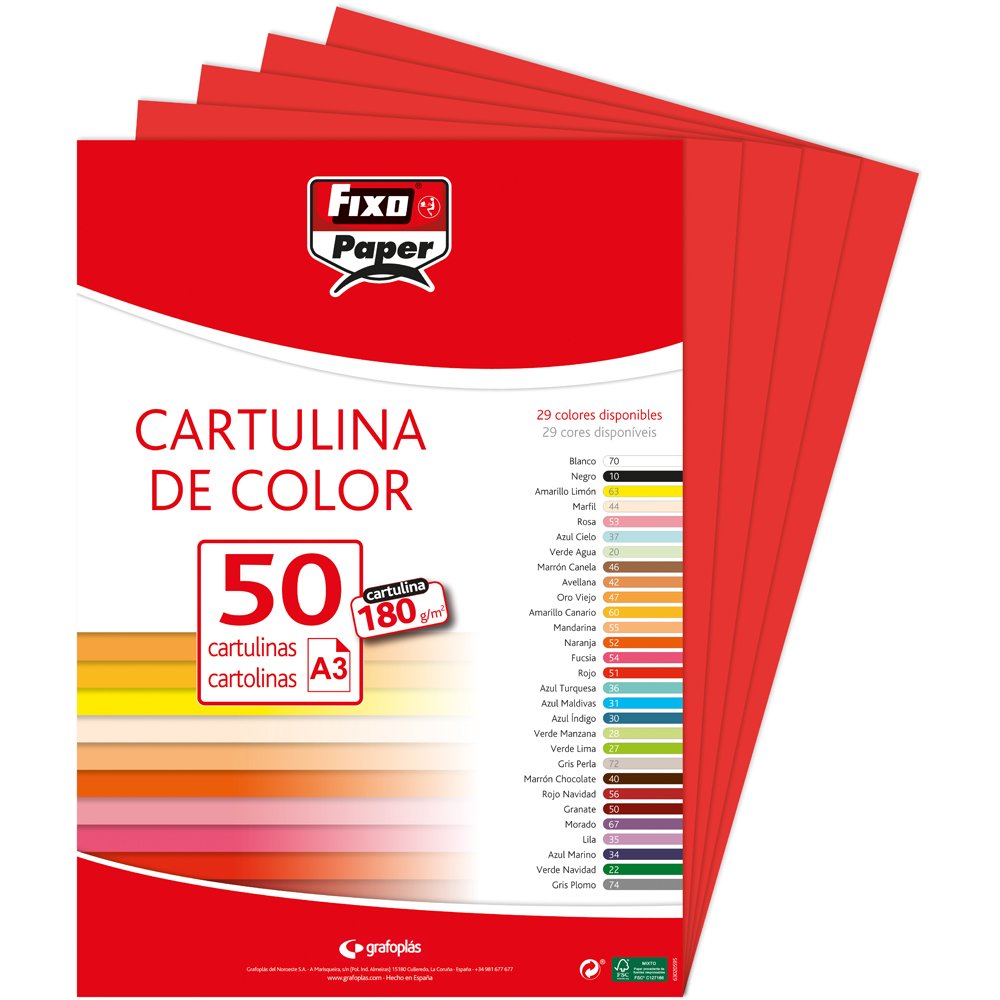 Fixo Paper 11110470 - Pack de 100 – Cartulina blanca A4, 180g — view 65