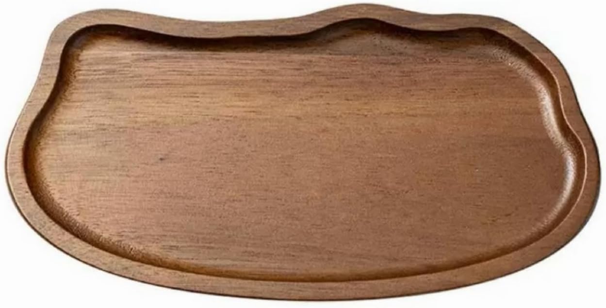 Wooden Jewelry Tray Small Trinket Dish 2-Compartment image 5