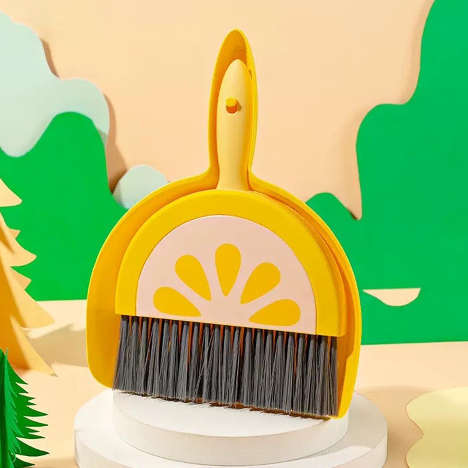 AUYXSSZ Ensemble de Nettoyage pour Enfants - Maison de Jeu Interactive avec Mini Pelle et balayette - Jeu Amusant et Compact - Maison de Portable pour