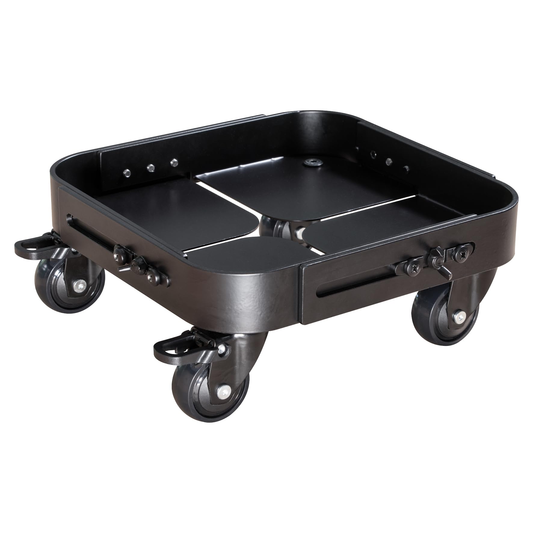 WAGNER Pflanzenroller Sun City Exclusive 25-30 x 10,5 cm I Nutzfläche, stufenlos ausziehbar I Blumenroller für Außenbereich + Innenbereich, Kübelroller Stahl, Tragkraft 200 kg - 20082101
