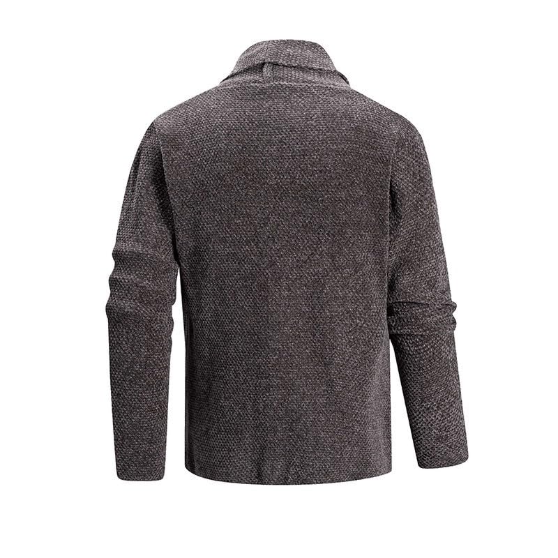 Mens Long Sleeve Sweater Cardigans Fall Draped Cozy Open Front Shawl Collar Business Work Cardigan2