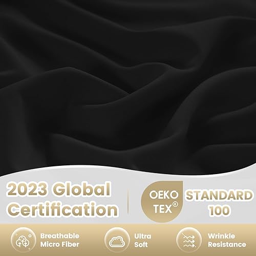 Miniatura 7 de CozySmile Juego de sábanas y fundas de almohada, 3 piezas, súper suaves, transpirables, con bolsillo profundo de 16 pulgadas, de lujo, sin arrugas,