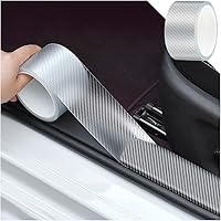 Vista 19 de Protector de entrada de puerta de automóvil, protector/cubierta de moldura transparente para umbral de puerta de automóvil, borde, parachoques