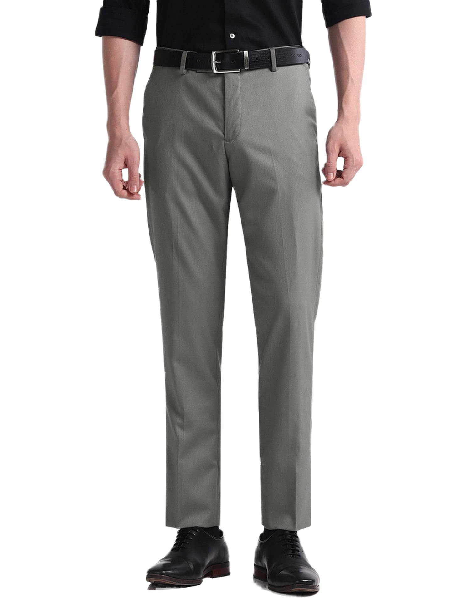 arrow Men's Tapered Fit Mid Rise Pants-picture-21