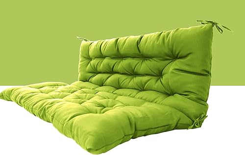 Miniatura 41 de Cojín de columpio para porche de tres asientos, cojines impermeables de repuesto con respaldo, muebles de jardín al aire libre, patio, cojines