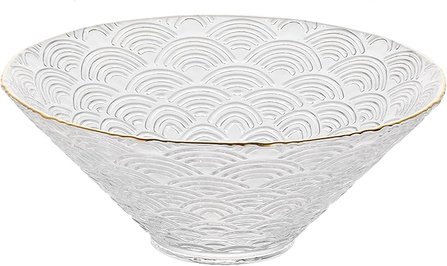 Saladier Bol à fruits, saladier, bols en verre Bol en verre ménager Bol à ramen Bol à fruits Bol à salade Ustensiles de cuisine Outil Conteneur de stockage des aliments 1PC Bols à bonbons